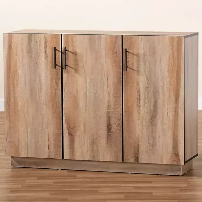 Outlet Kirklands Home Stella Contemporary Oak 3-Door Sideboard