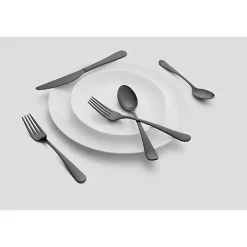Clearance Kirklands Home Stevie Satin 20-pc. Flatware Set Black