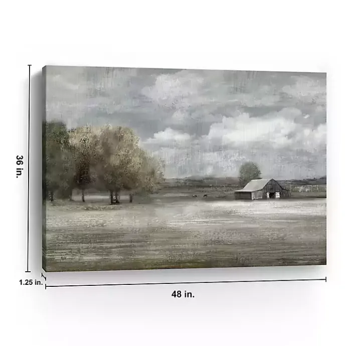 Hot Kirklands Home Still Country Quiet Canvas Art Print, 48x36 in. Gray