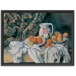 Discount Kirklands Home Still Life with a Curtain Framed Canvas Art Print Multi