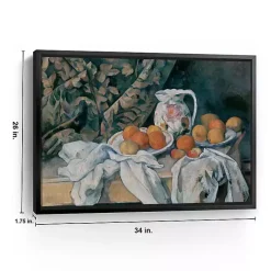 Discount Kirklands Home Still Life with a Curtain Framed Canvas Art Print Multi