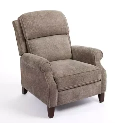Online Kirklands Home Stone Handwoven Upholstered Recliner Brown