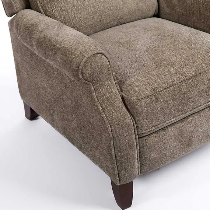 Online Kirklands Home Stone Handwoven Upholstered Recliner Brown