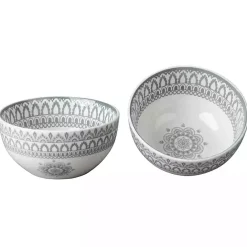 Discount Kirklands Home Stone Lila Patterned 12-pc. Dinnerware Set