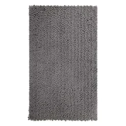 Clearance Kirklands Home Stone Lofty Pile Chenille Bath Mat, 34 in. Gray