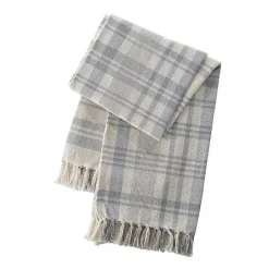 Best Kirklands Home Stone Plaid Cotton Throw