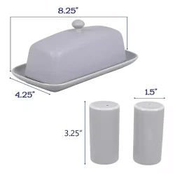 Sale Kirklands Home Stone Stoneware 7-pc. Kitchen Accessories Set Gray