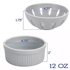 Sale Kirklands Home Stone Stoneware 7-pc. Kitchen Accessories Set Gray