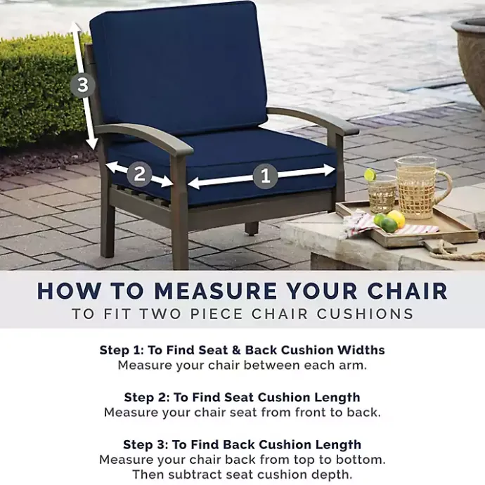 Sale Kirklands Home Stone Stripe Luxe Outdoor Dining Chair Cushion Gray