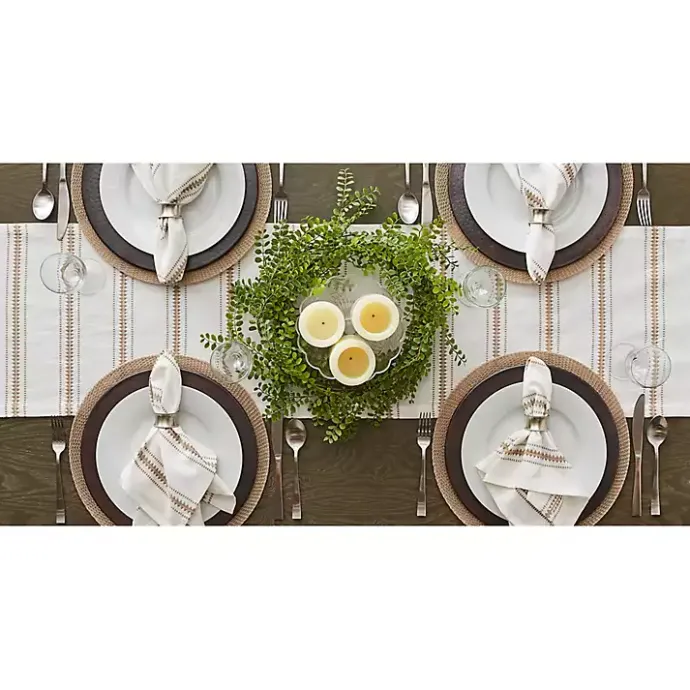 Sale Kirklands Home Stone Zig Zag Dobby Stripe Runner Tan