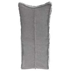 Kirklands Home Stonewash Fringe Slipcover Dining Chairs, Set of 2 Gray