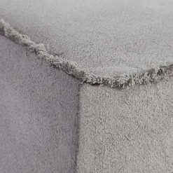 Kirklands Home Stonewash Fringe Slipcover Dining Chairs, Set of 2 Gray