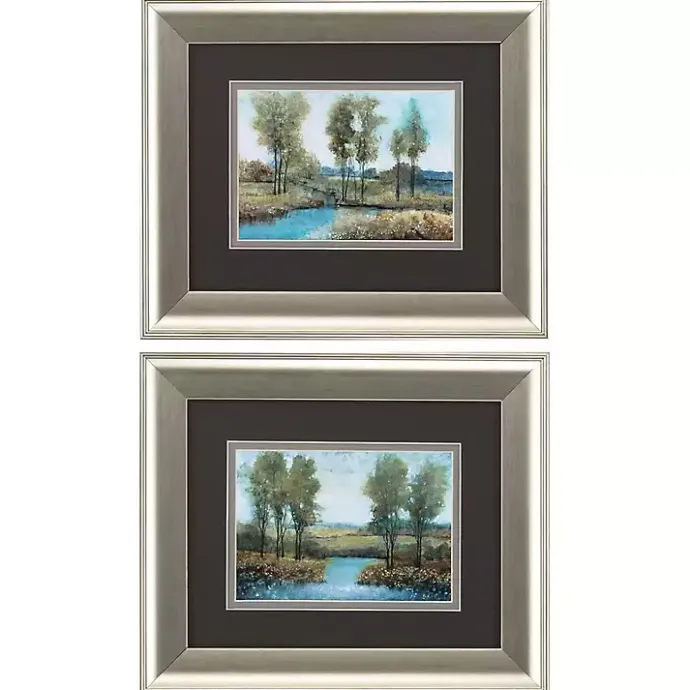 Sale Kirklands Home Stream Side Framed Art Prints, Set of 2