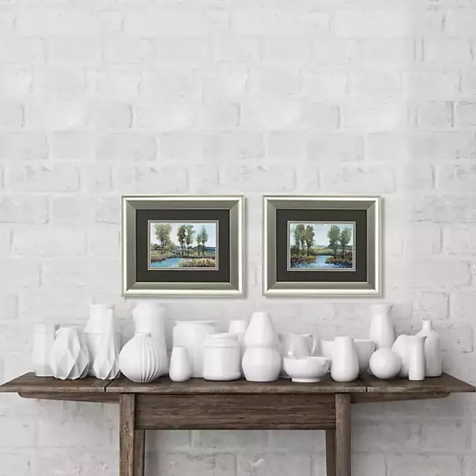 Sale Kirklands Home Stream Side Framed Art Prints, Set of 2