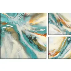 Clearance Kirklands Home Striations I, II & III Canvas Art Prints, Set of 3 Blue