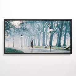 Clearance Kirklands Home Stroll in Love Framed Canvas Art Print