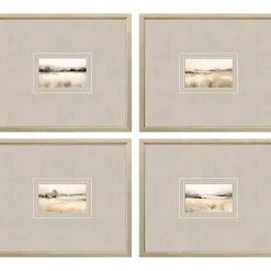 Best Kirklands Home Subtle Landscapes Framed Art Prints, Set of 4 Gray