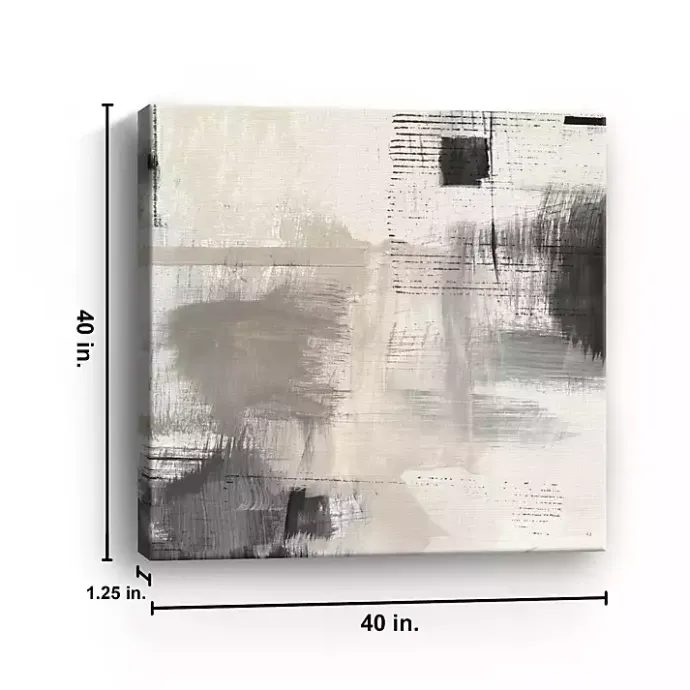 New Kirklands Home Subtle Shadow Abstract Canvas Art Print