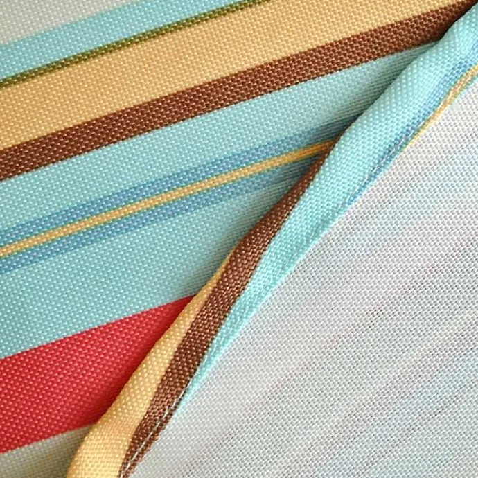 Discount Kirklands Home Summer Stripe Outdoor Round Zipper Table Cloth Multi