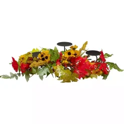 Online Kirklands Home Sunflower and Leaves Candle Centerpiece