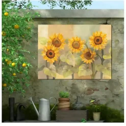 Outlet Kirklands Home Sunflower Sunshades Outdoor Canvas Art Print