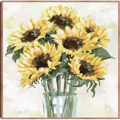 New Kirklands Home Sunny Sunflowers Framed Canvas Art Print