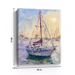 Sale Kirklands Home Sunset Boat Canvas Art Print Multi