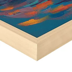 Hot Kirklands Home Sunset in Mykonos Framed Canvas Art Print