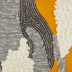 Online Kirklands Home Sunshine Boucle Textured Lumbar Throw Pillow