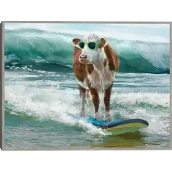 Discount Kirklands Home Surf & Turf Framed Canvas Art Print Multi