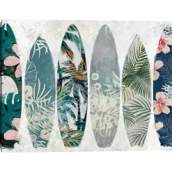 Best Kirklands Home Surf Patterns Canvas Art Print Multi
