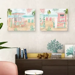 Discount Kirklands Home Surfs Up Canvas Art Prints, Set 2