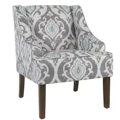 Best Kirklands Home Suri Blue Swoop Accent Chair