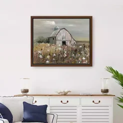 Best Kirklands Home Swatland Wildflower Barn Framed Canvas Art Print
