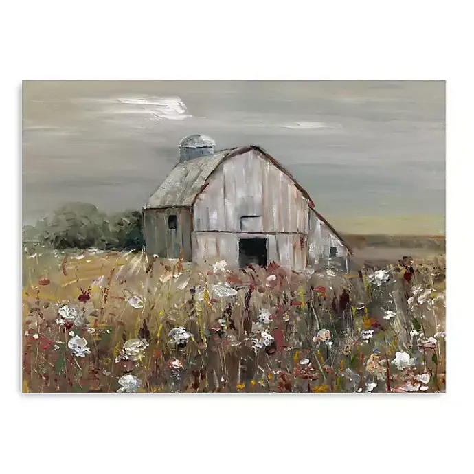 Hot Kirklands Home Swatland Wildflower Barn Canvas Art Print