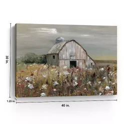 Hot Kirklands Home Swatland Wildflower Barn Canvas Art Print