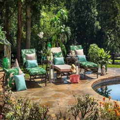 Sale Kirklands Home Swaying Palms Outdoor Lumbar Pillows, Set of 2 Green