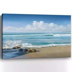 Sale Kirklands Home Sweeping Blue Canvas Art Print, 60x40 in.