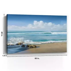 Sale Kirklands Home Sweeping Blue Canvas Art Print, 60x40 in.