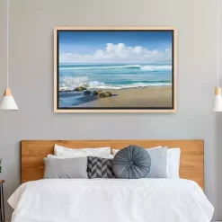 Discount Kirklands Home Sweeping Framed Canvas Art Print Blue