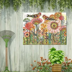 Sale Kirklands Home Sweet Tweets Outdoor Canvas Art Print Multi