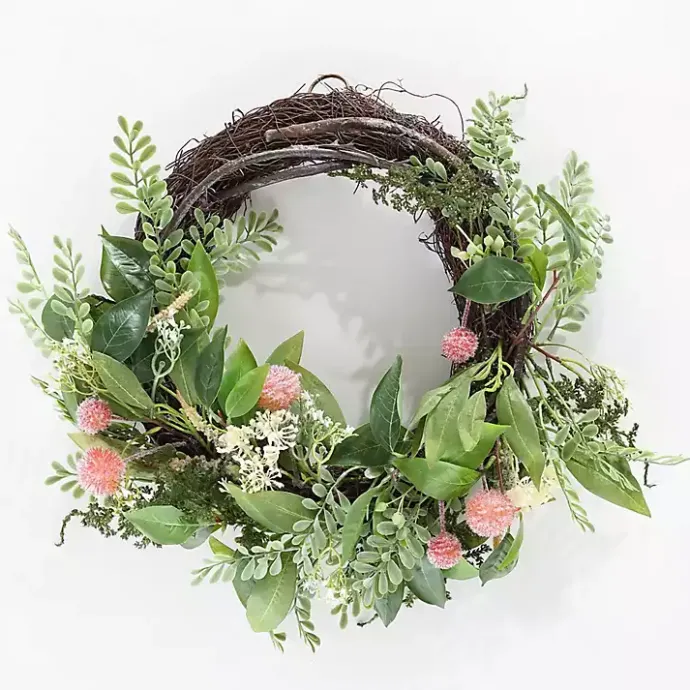 Hot Kirklands Home Sweetgum and Mandarin Wreath