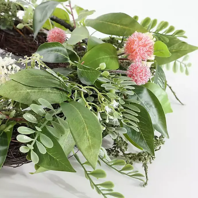 Hot Kirklands Home Sweetgum and Mandarin Wreath