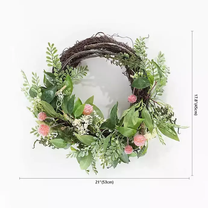 Hot Kirklands Home Sweetgum and Mandarin Wreath