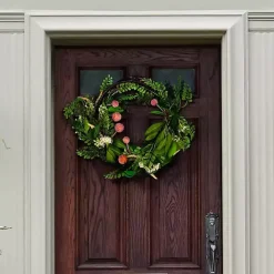 Hot Kirklands Home Sweetgum and Mandarin Wreath