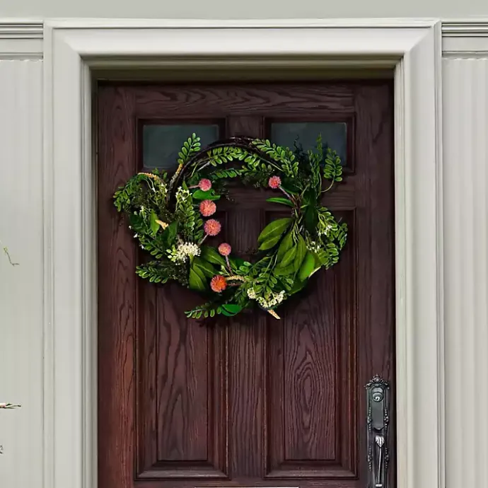 Hot Kirklands Home Sweetgum and Mandarin Wreath