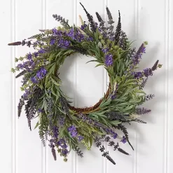 Clearance Kirklands Home Swirled Lavender and Greenery Wreath