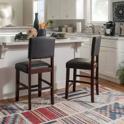 Clearance Kirklands Home Sydney Espresso Counter Stool Brown