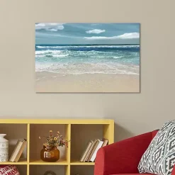 Hot Kirklands Home Symphony of the Sea Giclee Canvas Art Print, 26x18 Blue