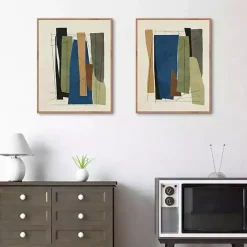 Sale Kirklands Home Synch Abstract 2-pc. Framed Canvas Art Set